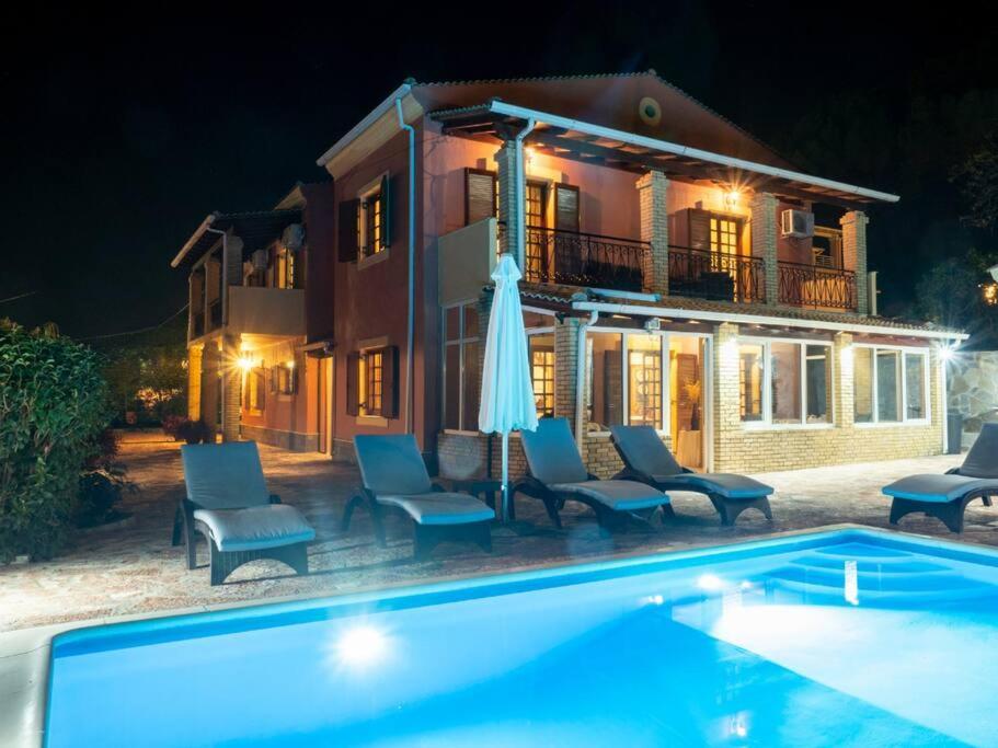 Poli House Family Villa W/ Pool Corfu  Eksteriør billede
