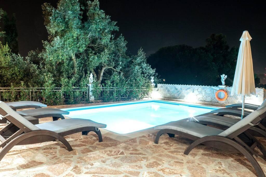 Poli House Family Villa W/ Pool Corfu  Eksteriør billede