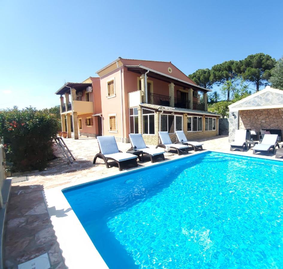 Poli House Family Villa W/ Pool Corfu  Eksteriør billede
